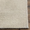 SAFAVIEH Area Rug 8×10 – Natura Collection – Large – Ivory, Handmade Wool, Ideal for Living Room, Bedroom, Dining Space (NAT801A)(Silver/Ivory)