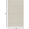 SAFAVIEH Area Rug 8×10 – Natura Collection – Large – Ivory, Handmade Wool, Ideal for Living Room, Bedroom, Dining Space (NAT801A)(Silver/Ivory)