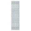 SAFAVIEH Area Rug 8×10 – Natura Collection – Large – Ivory, Handmade Wool, Moroccan Boho Fringe Design, Ideal for Living Room, Bedroom, Dining Space (NAT852B)(Ivory/Blue)