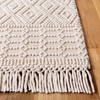 SAFAVIEH Area Rug 8×10 – Natura Collection – Large – Ivory, Handmade Wool, Moroccan Boho Fringe Design, Ideal for Living Room, Bedroom, Dining Space (NAT852B)(Ivory)