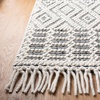SAFAVIEH Area Rug 8×10 – Natura Collection – Large – Ivory, Handmade Wool, Moroccan Boho Fringe Design, Ideal for Living Room, Bedroom, Dining Space (NAT852B)(Ivory/Black)