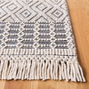 SAFAVIEH Area Rug 8×10 – Natura Collection – Large – Ivory, Handmade Wool, Moroccan Boho Fringe Design, Ideal for Living Room, Bedroom, Dining Space (NAT852B)(Ivory/Navy)