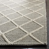 SAFAVIEH Area Rug 8×10 – Natura Collection – Large – Ivory & Ivory, Handmade Wool & Viscose, Ideal for Living Room, Bedroom, Dining Space (NAT310A)(Grey)