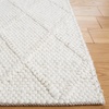 SAFAVIEH Area Rug 8×10 – Natura Collection – Large – Ivory & Ivory, Handmade Wool & Viscose, Ideal for Living Room, Bedroom, Dining Space (NAT310A)(Ivory)