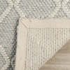 SAFAVIEH Area Rug 8×10 – Natura Collection – Large – Ivory & Ivory, Handmade Wool & Viscose, Ideal for Living Room, Bedroom, Dining Space (NAT310A)(Silver/Ivory)