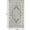 SAFAVIEH Area Rug 8×10 – Reflection Collection – Large – Cream & Ivory, Non-Shedding & Easy Cleaning, Ideal for Living Room, Bedroom, Dining Space (RFT664D)(Dark Grey/Cream)