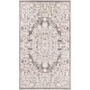 SAFAVIEH Area Rug 8×10 – Reflection Collection – Large – Cream & Ivory, Non-Shedding & Easy Cleaning, Ideal for Living Room, Bedroom, Dining Space (RFT664D)(Dark Grey/Cream)