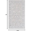 SAFAVIEH Area Rug 8×10 – Reflection Collection – Large – Cream & Ivory, Non-Shedding & Easy Cleaning, Ideal for Living Room, Bedroom, Dining Space (RFT667D)(Light Grey/Cream)