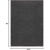 SAFAVIEH Area Rug 8×10 – Revive Collection – Large – Green, Solid Pattern, Non-Shedding & Easy Cleaning, Ideal for Living Room, Bedroom, Office, Dining Space (REV102Y)(Charcoal)