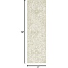 SAFAVIEH Area Rug 8×10 – Trace Collection – Large – Ivory, Handmade Wool, Ideal for Living Room, Bedroom, Office, Dining Space (TRC101C)(Ivory/Green)
