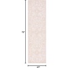 SAFAVIEH Area Rug 8×10 – Trace Collection – Large – Ivory, Handmade Wool, Ideal for Living Room, Bedroom, Office, Dining Space (TRC101C)(Ivory/Pink)