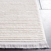 SAFAVIEH Area Rug 8×10 – Whisper Collection – Large – Ivory & Ivory, Stripe Design, Non-Shedding & Easy Cleaning, Ideal for Living Room, Bedroom, Office, Dining Space (WHS565A)(Ivory)