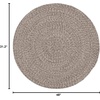 SAFAVIEH Braided Collection Area Rug – 5′ Round, Ivory & Beige, Handmade Woven Cotton, Boho Reversible Style, Ideal for Living Room, Bedroom, Dining Space (BRD256B)(Ivory/Beige)