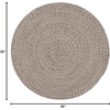 SAFAVIEH Braided Collection Area Rug – 5′ Round, Ivory & Beige, Handmade Woven Cotton, Boho Reversible Style, Ideal for Living Room, Bedroom, Dining Space (BRD256B)(Ivory/Beige)