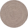 SAFAVIEH Braided Collection Area Rug – 5′ Round, Ivory & Beige, Handmade Woven Cotton, Boho Reversible Style, Ideal for Living Room, Bedroom, Dining Space (BRD256B)(Ivory/Beige)