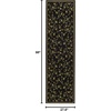 SAFAVIEH Lyndhurst Collection Area Rug – 8′ Round, Black, Traditional Floral Design, Non-Shedding & Easy Care, Ideal for High Traffic Areas in Living Room, Bedroom (LNH220A)(Black)