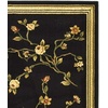 SAFAVIEH Lyndhurst Collection Area Rug – 8′ Round, Black, Traditional Floral Design, Non-Shedding & Easy Care, Ideal for High Traffic Areas in Living Room, Bedroom (LNH220A)(Black)