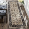 SAFAVIEH Lyndhurst Collection Area Rug – 8′ x 10′, Anthracite & Cream, Traditional Oriental Design, Non-Shedding & Easy Care, Ideal for High Traffic Areas in Living Room, Bedroom (LNH340D)(Light Beige/Anthracite)