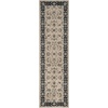 SAFAVIEH Lyndhurst Collection Area Rug – 8′ x 10′, Anthracite & Cream, Traditional Oriental Design, Non-Shedding & Easy Care, Ideal for High Traffic Areas in Living Room, Bedroom (LNH340D)(Light Beige/Anthracite)