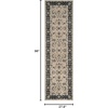 SAFAVIEH Lyndhurst Collection Area Rug – 8′ x 10′, Anthracite & Cream, Traditional Oriental Design, Non-Shedding & Easy Care, Ideal for High Traffic Areas in Living Room, Bedroom (LNH340D)(Light Beige/Anthracite)