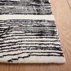 SAFAVIEH Metro Collection 8′ x 10′ NaturalIvory MET995A Handmade Premium Wool Living Room Dining Bedroom Area Rug(Black/Ivory)