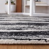 SAFAVIEH Metro Collection 8′ x 10′ NaturalIvory MET995A Handmade Premium Wool Living Room Dining Bedroom Area Rug(Black/Ivory)