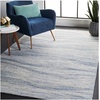 SAFAVIEH Metro Collection 8′ x 10′ NaturalIvory MET995A Handmade Premium Wool Living Room Dining Bedroom Area Rug(Blue/Ivory)