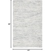 SAFAVIEH Metro Collection 8′ x 10′ NaturalIvory MET995A Handmade Premium Wool Living Room Dining Bedroom Area Rug(Dark Grey/Ivory)