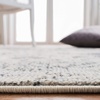 SAFAVIEH Monaco Collection Area Rug – 8′ Round, Forest Green & Light Blue, Non-Shedding & Easy to Clean, Distressed Medallion Design, Ideal for Living Room, Bedroom, Dining Space (MNC243F)(Ivory/Grey)