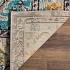 SAFAVIEH Monaco Collection Area Rug – 8′ Round, Forest Green & Light Blue, Non-Shedding & Easy to Clean, Distressed Medallion Design, Ideal for Living Room, Bedroom, Dining Space (MNC243F)(Grey/Light Blue)