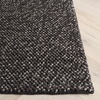 SAFAVIEH Natura Collection Area Rug – 8′ Square, Beige & Ivory, Handmade Wool Blend, Textured Design, Ideal for Living Room, Bedroom, Dining Space (NAT425B)(Black/Grey)