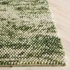 SAFAVIEH Natura Collection Area Rug – 8′ Square, Beige & Ivory, Handmade Wool Blend, Textured Design, Ideal for Living Room, Bedroom, Dining Space (NAT425B)(Green/Ivory)