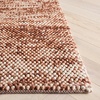 SAFAVIEH Natura Collection Area Rug – 8′ Square, Beige & Ivory, Handmade Wool Blend, Textured Design, Ideal for Living Room, Bedroom, Dining Space (NAT425B)(Rust/Brown)