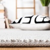SAFAVIEH Natura Collection Area Rug – 8′ Square, Beige & Ivory, Handmade Wool Blend, Textured Design, Ideal for Living Room, Bedroom, Dining Space (NAT425B)(Silver)