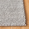 SAFAVIEH Natura Collection Area Rug – 8′ Square, Beige & Ivory, Handmade Wool Blend, Textured Design, Ideal for Living Room, Bedroom, Dining Space (NAT425B)(Silver)