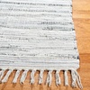 SAFAVIEH Rag Rug Collection Area Rug – 8′ x 10′, Ivory & Multi, Handmade Boho Stripe Cotton, Ideal for High Traffic Areas in Living Room, Bedroom (RAR121G)(Grey)