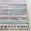 SAFAVIEH Rag Rug Collection Area Rug – 8′ x 10′, Ivory & Multi, Handmade Boho Stripe Cotton, Ideal for High Traffic Areas in Living Room, Bedroom (RAR121G)(Grey/Multi)