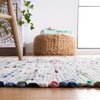 SAFAVIEH Rag Rug Collection Area Rug – 8′ x 10′, Ivory & Multi, Handmade Boho Stripe Cotton, Ideal for High Traffic Areas in Living Room, Bedroom (RAR121G)(Grey/Multi)