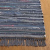 SAFAVIEH Rag Rug Collection Area Rug – 8′ x 10′, Ivory & Multi, Handmade Boho Stripe Cotton, Ideal for High Traffic Areas in Living Room, Bedroom (RAR121G)(Ink/Multi)