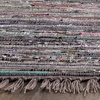 SAFAVIEH Rag Rug Collection Area Rug – 8′ x 10′, Ivory & Multi, Handmade Boho Stripe Cotton, Ideal for High Traffic Areas in Living Room, Bedroom (RAR121G)(Rust/Multi)