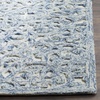 SAFAVIEH Trace Collection 8′ Round Brown/Ivory TRC103T Handmade Premium Wool Entryway Foyer Living Room Bedroom Kitchen Area Rug(Blue/Ivory)