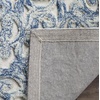SAFAVIEH Trace Collection 8′ Round Brown/Ivory TRC103T Handmade Premium Wool Entryway Foyer Living Room Bedroom Kitchen Area Rug(Blue/Ivory)