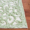 SAFAVIEH Trace Collection 8′ Round Brown/Ivory TRC103T Handmade Premium Wool Entryway Foyer Living Room Bedroom Kitchen Area Rug(Ivory/Green)