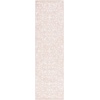 SAFAVIEH Trace Collection 8′ Round Brown/Ivory TRC103T Handmade Premium Wool Entryway Foyer Living Room Bedroom Kitchen Area Rug(Ivory/Pink)