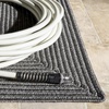 SAFAVIEH Washable Rug Outdoor Braided Collection – 5′ x 8′ Oval, Green, Handmade & Reversible, Non-Shedding & Easy to Clean, Ideal for Patio, Backyard, Mudroom (BRD315A)(Dark Grey)