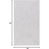 SAFAVIEH Washable Rug Outdoor Braided Collection – 5′ x 8′ Oval, Green, Handmade & Reversible, Non-Shedding & Easy to Clean, Ideal for Patio, Backyard, Mudroom (BRD315A)(Silver/Grey)