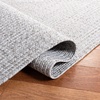 SAFAVIEH Washable Rug Outdoor Braided Collection – 5′ x 8′ Oval, Green, Handmade & Reversible, Non-Shedding & Easy to Clean, Ideal for Patio, Backyard, Mudroom (BRD315A)(Silver/Grey)
