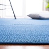 SAFAVIEH Washable Rug Outdoor Braided Collection – 5′ x 8′ Oval, Green, Handmade & Reversible, Non-Shedding & Easy to Clean, Ideal for Patio, Backyard, Mudroom (BRD315A)(Blue)