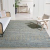 SAFAVIEH Area Rug 8×10 – Cape Cod Collection – Large – Natural & Blue, Handmade Flat Weave Braided Jute, Ideal for Living Room, Bedroom, Office, Dining Space (CAP353A)