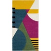 SAFAVIEH Area Rug 8×10 – Hollywood Collection – Large – Peacock Blue & Fuchsia, Mid-Century Modern Design, Non-Shedding & Easy Cleaning, Ideal for Living Room, Bedroom, Office, Dining Space (HLW706C)(Peacock Blue/Fuchsia)
